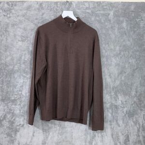 Banana Republic Merino Wool 1/4 Zip Sweater men’s XL mock neck  Winter